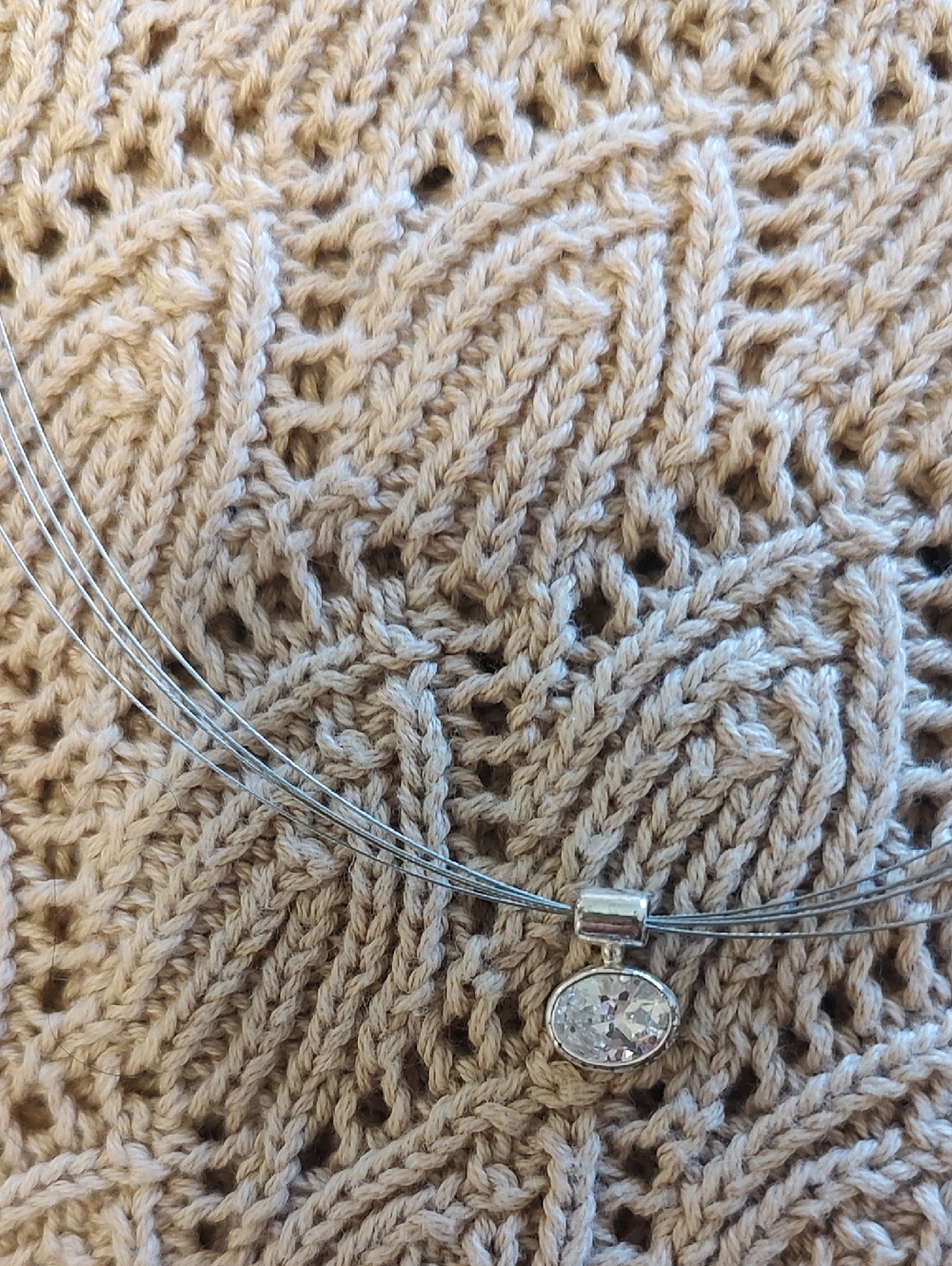 Sterling Silver CZ Pendant Necklace